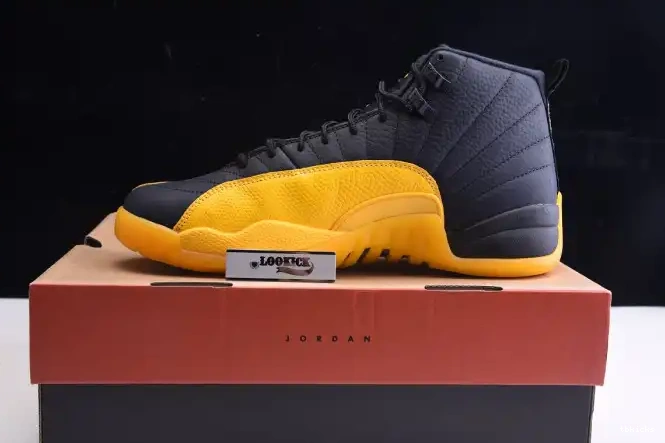 Reps TB Black 12 Gold Retro University Jordan Air 130690-070 0620